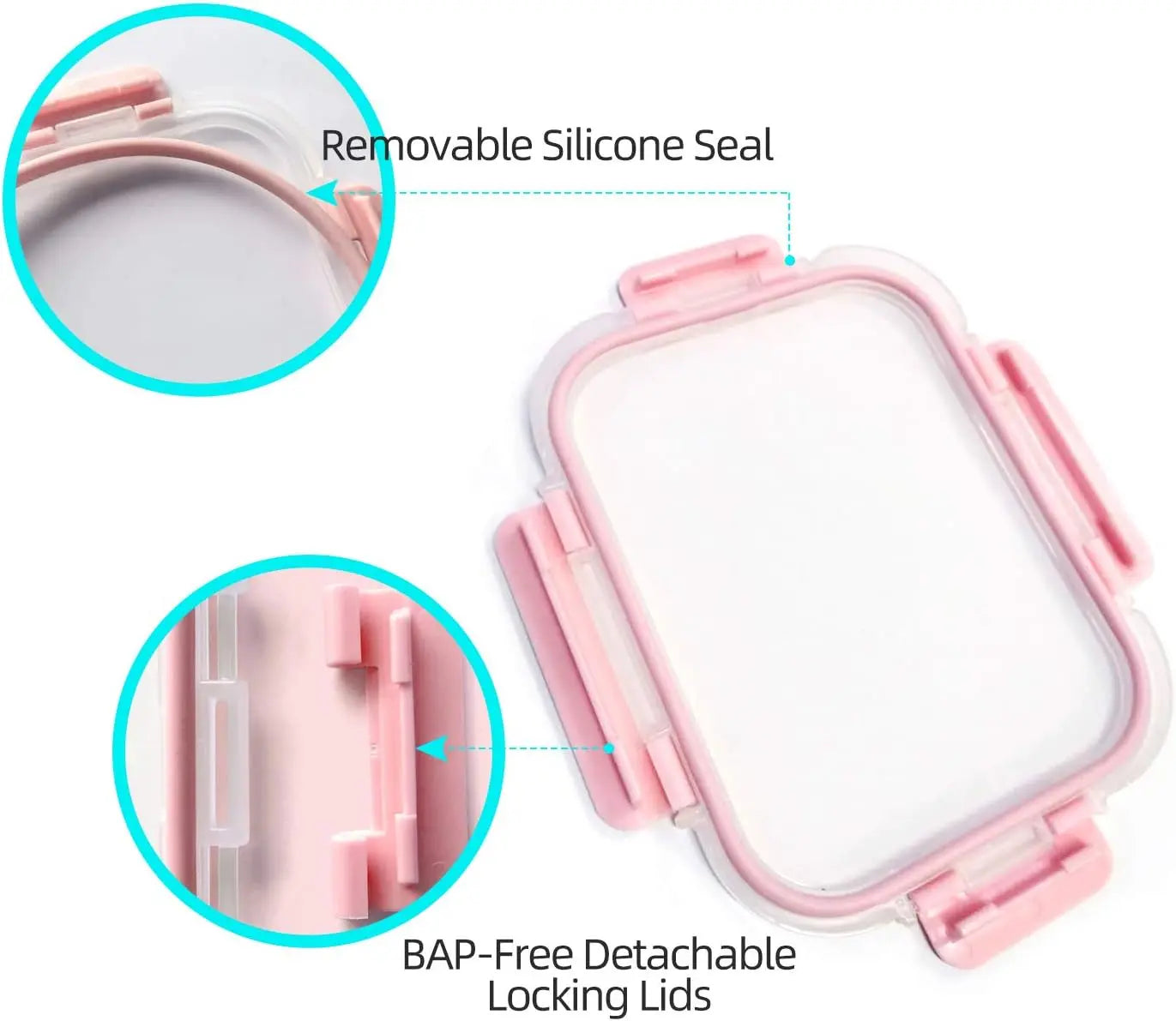 10-Pack Glass Meal Prep Containers with Airtight Lids – Oven, Microwave, Freezer & Dishwasher Safe
